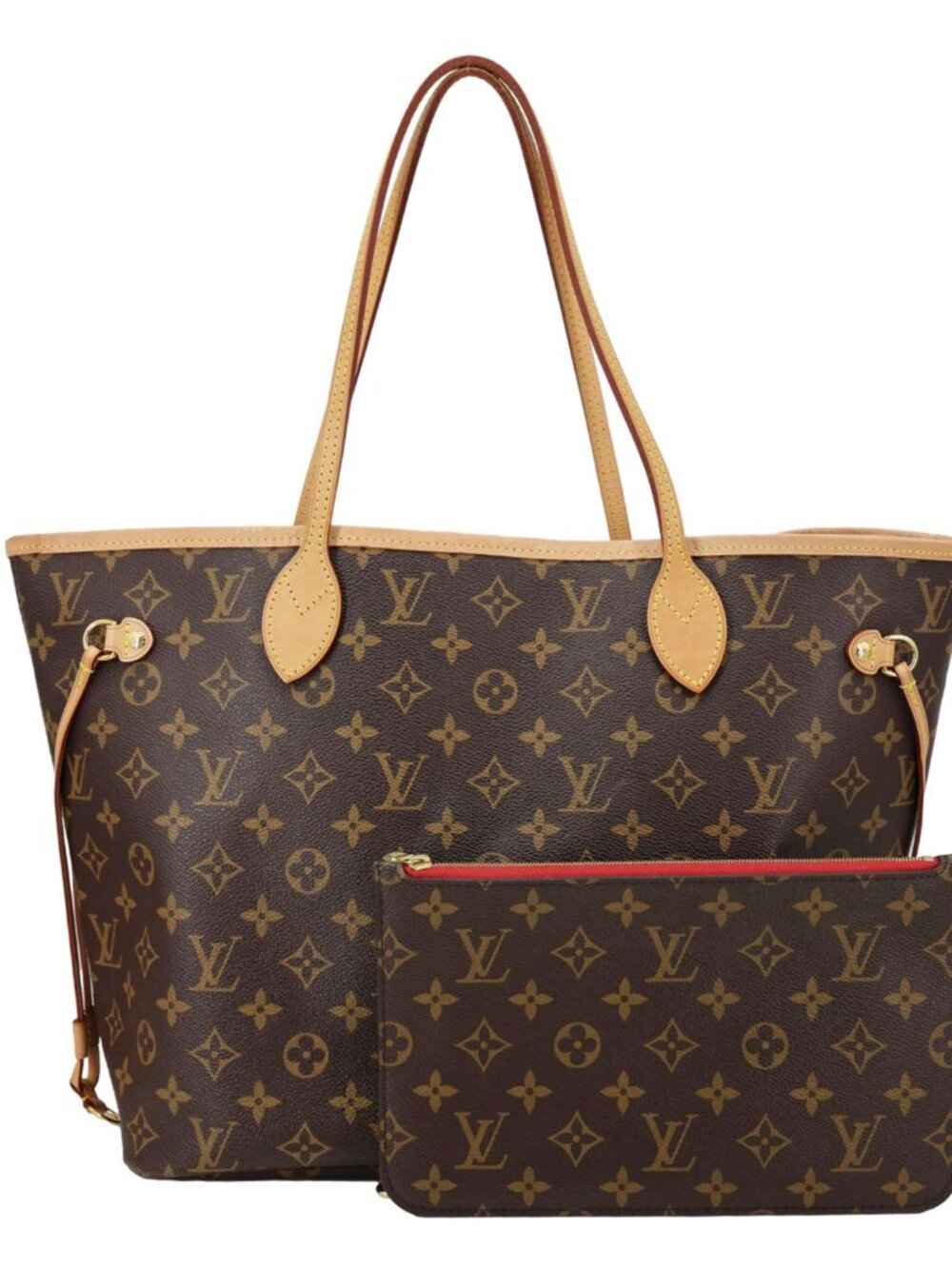 Louis Vuitton  Neverfull MM Monogram Canvas Shoulder Bag Brown